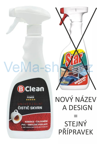 B-Clean - čistič skvrn 500ml (původně Speciál Star 50)